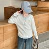 Conjunto de Moletom Casual de Outono para Meninas Estilo Coreano em Duas Peças, Roupa de Outono Infantil Moderna e Fashion com Jeans