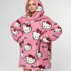 Sudadera con Capucha Talla Grande Amazon Manta Perezosa Manta Portátil Sudadera Tk con Capucha Bolsillo Grande Jersey de Franela para Uso en Casa
