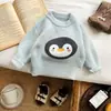 Roupas de Inverno para Bebê Meninas Animal de Desenho Animado Pelúcia Tricô Pulôver Suéter Estilo Ocidental Bebê Menina Top Quente