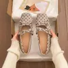 Zapatos Mary Jane de tiras, planos bajos con lazo y lunares, zapatillas de ballet para mujer, estilo de hada con punta cuadrada suave
