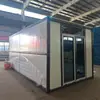 Fabricante exporta casas móviles tipo contenedor plegables, oficinas para sitio de construcción de lámina corrugada de onda grande, dormitorios y casas modulares prefabricadas