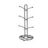 Suporte de xícaras de ferro forjado, suporte de mesa para armazenamento de copos de água, cabide de xícaras de chá doméstico com base de drenagem, suporte para xícaras de café