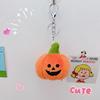 Llavero Colgante de Calabaza de Halloween Divertido Muñeco de Peluche Creativo Colgante de Calabaza Fantasma Colgante para Bolso