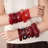 Pulseira Redonda Europeia e Americana Transfronteiriça de Acrílico Cravejada com Diamantes Pulseira de Personalidade Nicho Joia Exagerada de Luxo Leve Atacado