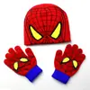 Comercio Exterior Sombrero de lana para niños sombrero amarillo de spiderman + guantes AliExpress sombrero cálido para niños al por mayor