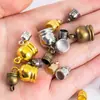 Accesorios para Joyería DIY: Sombrero de Hilo de Cuero con Borla y Hebilla de Cola, Cubierta de Tubo de Campana, Hebilla de Peso de Doble Anillo, Tapa de Perla Semiredonda