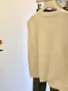 Chaleco Tejido sin Mangas con Lazo de Encaje Grueso y Perlas para Mujer Otoño Ropa de Punto de Alta Gama