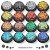 Cross-Border 16-cor 1mm conjunto de lantejoulas misturadas ultra-fino glitter em pó maquiagem unha polonês gel nail art materiais de jóias