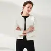 Chaqueta Corta Ligera de Plumas para Mujer Estilo 2026 con Cuello Redondo, Forro de Plumas de Pato Blanco, Abrigo Versátil de Moda Coreana Transfronterizo