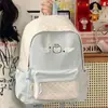 Nova Mochila de Polka Dots Fresca e Doce, Estilo Japonês, Alta Aparência, para Alunos do Ensino Fundamental II e Médio, Leve e de Grande Capacidade, Bolsa de Ombro Duplo