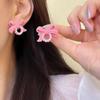 Pendientes Dulces de Lazo Pendientes de Terciopelo Lujo Ligero Perla Alta Calidad Combinan con Todo Diseño Diario de Nicho Pendientes Elegantes