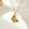 Europeo y Americano Más Vendido Dopamina Estilo Fresco Lujo Ligero Exquisito Colgante de Mariposa Cadena para Clavícula Retro Clásico Collar Joyería