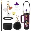 Funda de Silicona para Vaso Stanley Exclusiva Transfronteriza Evento de Halloween Cuerda Portátil para Taza Colgante de Fantasma Conjunto Combinado