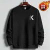 Sudaderas Casuales de Manga Larga para Hombre, Sudaderas Gruesas de Terciopelo, Sudaderas de Cuello Redondo sin Capucha, Sudaderas Estampadas de Comercio Exterior Transfronterizo para Hombre