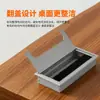Caja de Rosca Amortiguadora de Aleación de Aluminio Cubierta de Agujero para Cables de Escritorio Computadora Escritorio Cuadrada