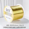 Fio de ouro que não desbota 100m, fio macio, fio de ouro filigrana, fio para miçangas, fio de cobre, fio de metal, fio para enrolar, materiais para artesanato DIY