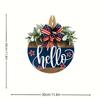 1 Decoraciones del Día de la Independencia Hola Número de Puerta Guirnalda Colgantes Puerta Principal Colgantes Número de Puerta Colgantes de Pared de Celebración Americana