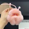 Chaveiro de Pelúcia Fofo de Coelho Rex Imitação, Monstro Bobo de Sorvete, Pingente para Bolsa, Presente para Mulheres