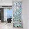 Tela de Vidro Artístico Esmaltado Cloisonné de Alto Padrão, Divisória de Sala de Estar de Luxo Leve Estilo Americano, Divisória Artesanal Translúcida
