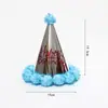 Sombrero de Cumpleaños para Niños y Adultos Punto Láser Reflectante Gorra Puntiaguda de Bola Gorra Puntiaguda de Fiesta Gorra de Corona Gorra de Bola Mao