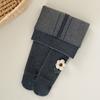 Leggings para meninas com forro de lã Calças compridas infantis de inverno Meia-calça grossa e quente Meia-calça para bebês Meninas Roupa externa Meia-calça