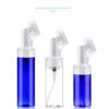 Frasco Espumador com Escova 100ml 150ml 200ml Escova de Silicone Frasco Espumante Frasco Espumante Cor Azul Transparente
