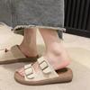 Pantuflas Birkendish de plataforma para mujer, ropa de exterior de verano 2025, nuevas pantuflas de playa planas, casuales y a la moda.