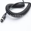 Conector Impermeable de 2, 3, 4, 5, 6 Núcleos con Cable de Resorte, Conector de Aviación M16 con Cable Espiral, Cadena Portacables Telescópica