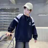 Sudadera de manga larga con cuello redondo y estampado de letras, nueva, moderna y genial para niños, Otoño Casual Elegante Moda