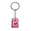 Chaveiro Letra Rosa Bolsa Escola Pingente Advanced Sense Bolsa Chaveiro Pequeno Pingente Chaveiro Pvc em estoque