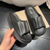 Pantuflas de Verano para Mujer con Sensación de Pisar Caca, Uso en Interiores del Hogar, Baño Ducha Antideslizantes de Suela Gruesa, Pantuflas de Verano Suaves con Forma de Pétalo para Parejas