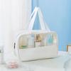 Saco cosmético Mulheres de grande capacidade portátil Ins Internet Celebrity Travel Storage Bag costura PVC cosmético lavar saco de armazenamento