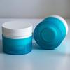 Novo Pote de Máscara de Camada Dupla 120G+200G PP Brilhante Frasco de Boca Larga Frasco de Creme Facial Máscara de Argila Pote Redondo para Creme