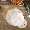 Papel Óleo Descartável Grau Alimentício Pano de Cozimento a Vapor Almofada Gaiola Pequena Papel para Cozinhar Pão no Vapor Papel que Não Afunda Pano para Cozinhar Pão no Vapor Papel para Cozinhar no Vapor