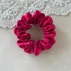 Estilo Más Vendido en Amazon Superficie de Seda Tamaño Grande Goma para el Cabello Simple Versátil Alta Elasticidad Goma para el Cabello Color Sólido Accesorios para el Cabello