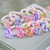 Pulseira de pérola das crianças bonito bebê menina dos desenhos animados animal flor princesa pulseira pulseira elástica frisado pulseira