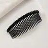 Pente de 12cm com Strass e 24 Dentes para Acabamento de Cabelos Quebrados Artefato Pente de Cabelo Grampo de Cabelo Diamante Venda Direta do Fabricante Fornecimento Transfronteiriço