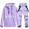 Nuevo traje de esquí de snowboard para hombres y mujeres, traje de invierno cálido y grueso, traje de esquí de estilo coreano, traje doble