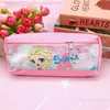 Nova Estojo Duplo de Lápis Cartoon para Estudante Estilo Japonês Fofo Bolsa de Armazenamento de Material Escolar Infantil Estojo de Lápis