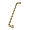 Manija de puerta de baño de acero inoxidable 304 acabado dorado cepillado, toallero de tubo redondo de 24 pulgadas, accesorios de ferretería para baño