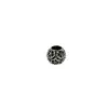 Cuentas Sueltas Ovaladas con Agujero Grande Florales Vintage, Cuerda Trenzada para Pulsera Estilo Pan, Cuentas Separadoras de Plata del Tíbet, Accesorios para Joyería DIY