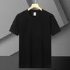 Camiseta Lisa de Manga Corta para Hombre con Cuello Redondo, Verano Casual, Simple, Delgada, Capa Base, Top de Manga Corta, Venta al por Mayor Directamente del Fabricante