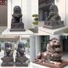 Fabricante de Leones de Bronce Estilo Chino Tiananmen, Escultura de León Animal de Bronce, Escultura Tradicional de León de Bronce para Decoración de Entrada