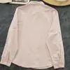 Unas Gotas de Lluvia Estilo Coreano Japonés Viajero Literario Minimalista Versátil Tela Oxford Rayada Camisa Colorida para Mujer Para Superponer