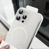 Funda Magnética Sin Marco de Cuero Círculo Fino Adecuada para iPhone 17 Pro Max, Apple 15 Textura de Cuero 14 Cubierta Anti-Caídas