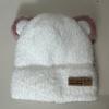 Sombrero infantil otoño e invierno para niños y niñas, sombrero tejido cálido y moderno con orejas de oso lindas para bebé, felpa, versión coreana al por mayor