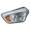 Ensamblaje de intermitente Haibao luz de coche con toldo totalmente cerrado faro de vehículo de cuatro ruedas faro delantero triciclo eléctrico