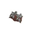 Nuevos aretes de tuerca de flor de campana de viento con lazo s925ins estilo ins temperamento nicho de alta gama aretes hipoalergénicos para mujer