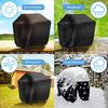 Funda para Parrilla de Barbacoa 210D Transfronteriza al por Mayor en Stock, Funda para Barbacoa Más Vendida en Amazon, Funda de Tela a Prueba de Polvo, Lluvia y Sol