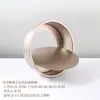 El molde para pasteles no es fácil de filtrar. Molde para pasteles Qifeng dorado de acero al carbono pesado antiadherente de 6 pulgadas y 10 pulgadas con fondo vivo recto.